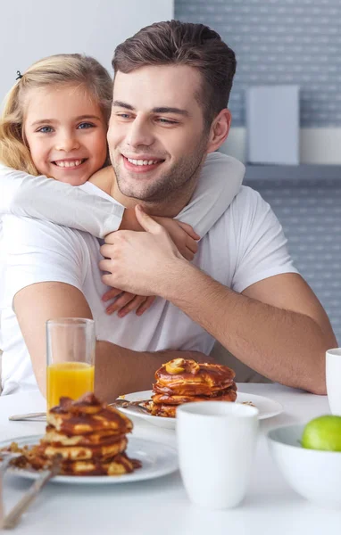 Daughter and father — Stock Photo