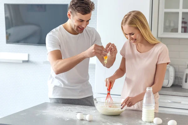 Cooking eggs — Stock Photo