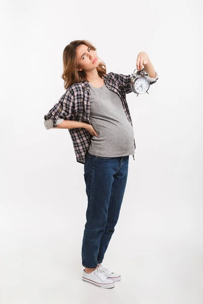 Sad pregnant woman — Stock Photo