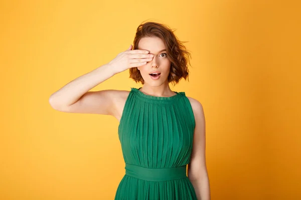 Covering eye — Stock Photo