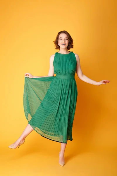 Green dress — Stock Photo