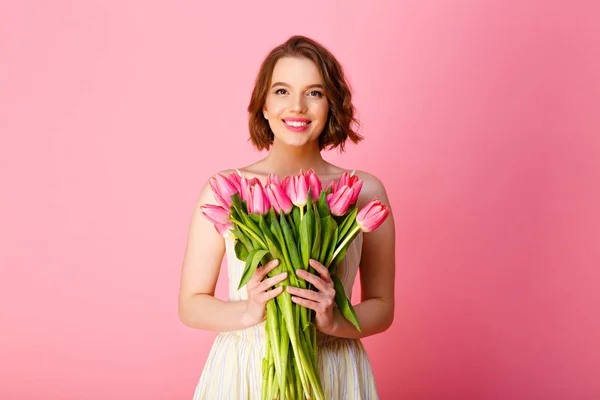 Pink tulips — Stock Photo