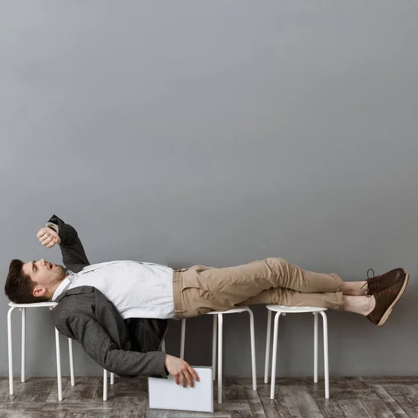 Tired businessman — Stock Photo