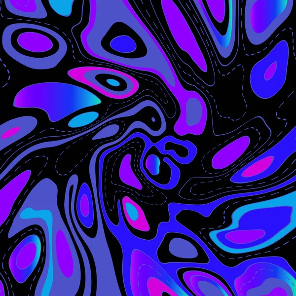 Fondo abstracto con formas geométricas y líneas curvas Diseño para cubiertas, carteles, papel de envolver — Vector de stock