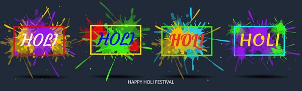 Creative vektorové ilustrace. Barevné Malování mrak. Indický festival barev Holi happy. Kreslení prvků vytvořit plakát a leták, dárkové karty, umění. — Stockový vektor