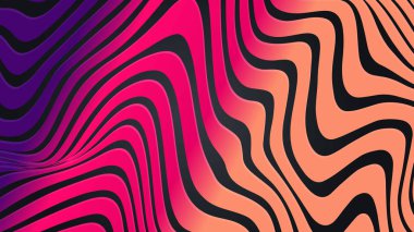 Siyah kağıt kesiği arka plan. Dalgalı kenarları ve gradyanı olan soyut gerçekçi kağıt kesimi dekorasyonu. Şablonu gizle. Vektör