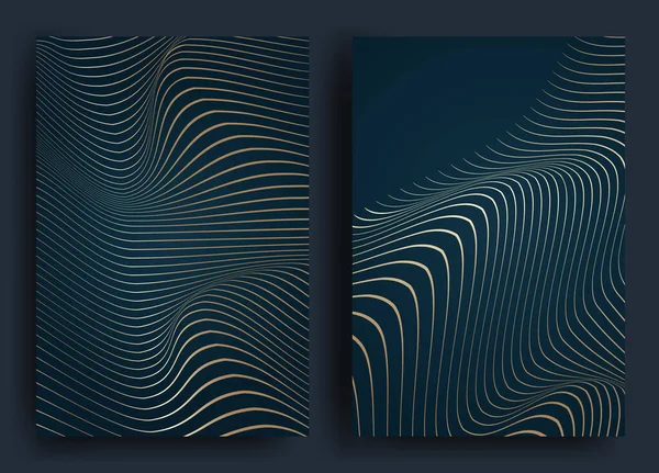 Абстрактний фон з геометричними формами та вигнутими лініями Дизайн для обкладинок, плакатів, обгорткового паперу — стоковий вектор