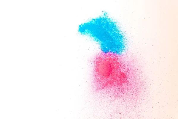 Powdered powder paint of blue and red color — Stock Photo, Image