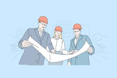 Endüstriyel iş, inşaat taslak denetimi kavramı