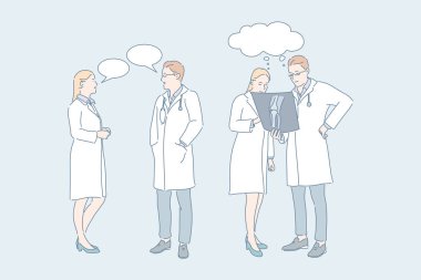 Doktorluk, tıbbi danışmanlık, uzlaşma konsepti
