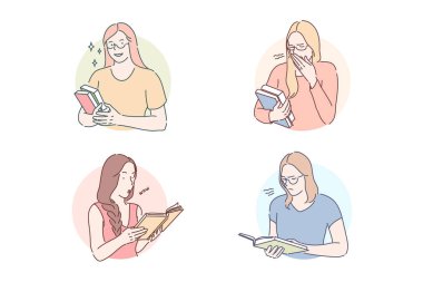 İlginç ya da sıkıcı kitap seti kavramı okunuyor