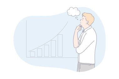 Beyin fırtınası, analiz, iş konsepti