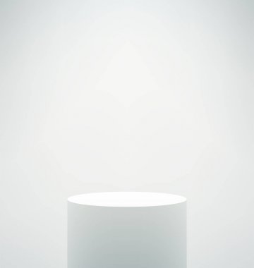 Boş beyaz podyum