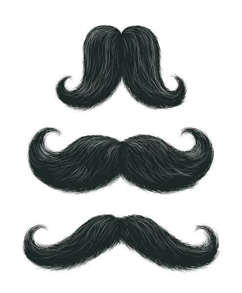 Conjunto de bigote cómico — Vector de stock