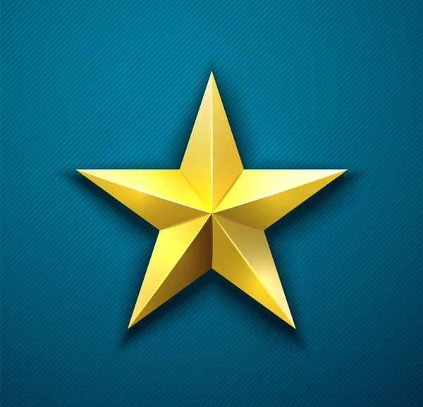 Gold Star Award — Stock Vector