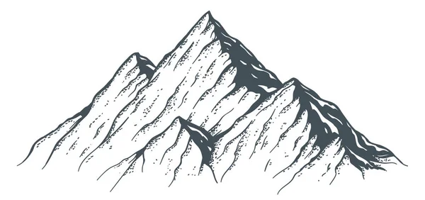 ภูเขาวาดด้วยมือ — ภาพเวกเตอร์สต็อก