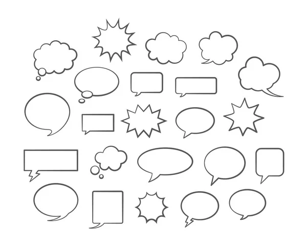 Vector Speech Bubbles — Stock Vector