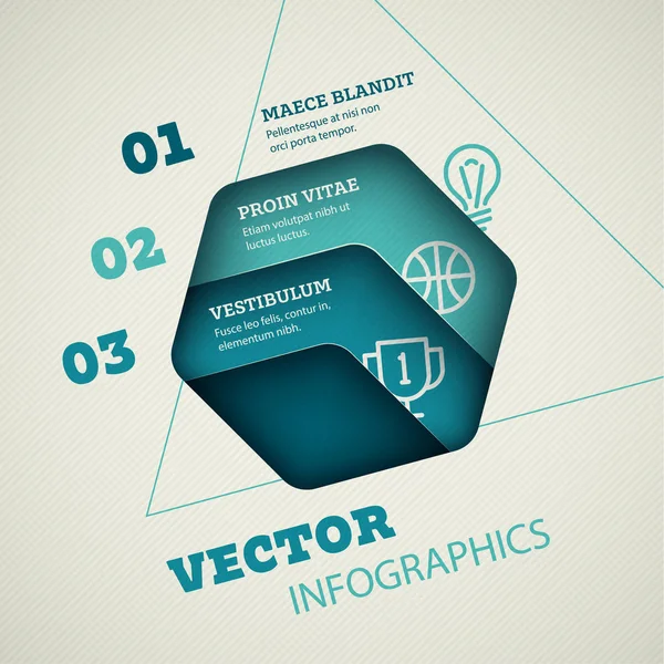 Abstract Vector Infographic — Stock Vector