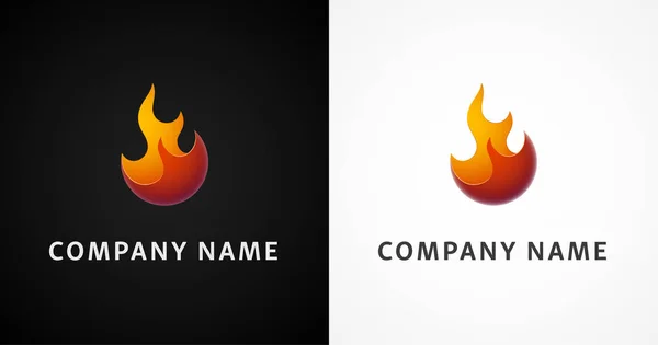 Logo incendie simple — Image vectorielle