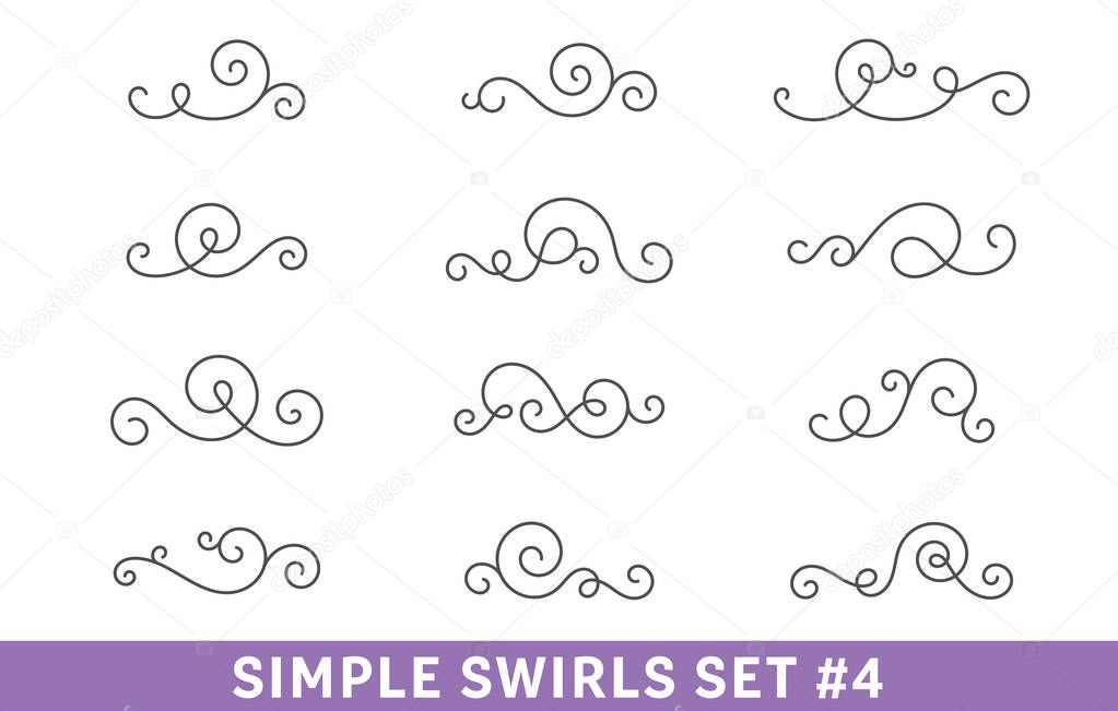 Calligraphic Swirls Collection