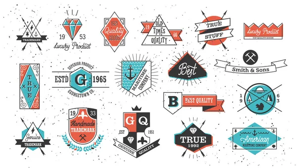 Conjunto de insignias Hipster — Archivo Imágenes Vectoriales