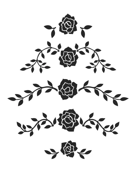 Abstract Roses Decoration Vector Graphics