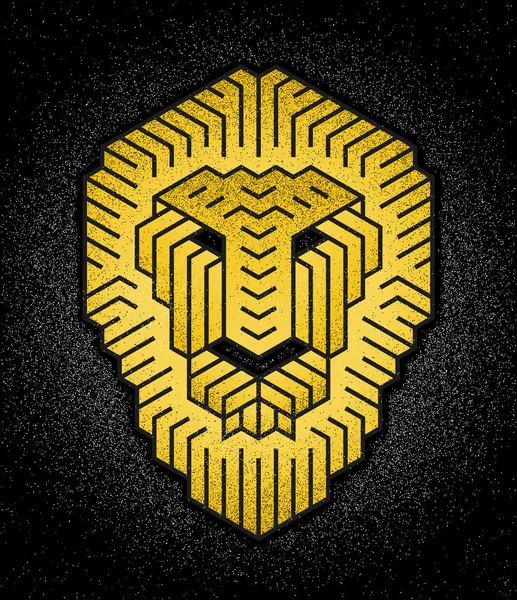 Logo tête de lion — Image vectorielle