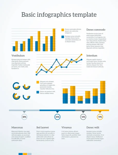 Flat infographic elements — Stock Vector