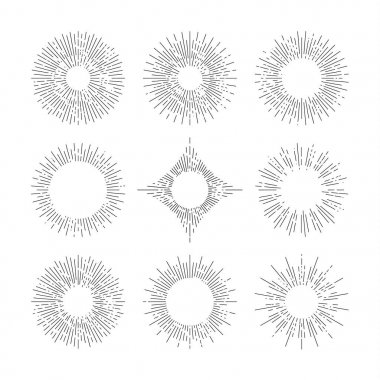 Sunburst yuvarlak çerçeve