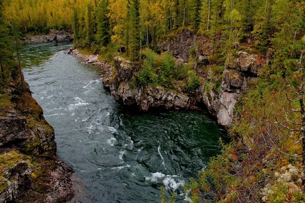 The beauty of the mountain rivers of Siberia — Stock Photo, Image