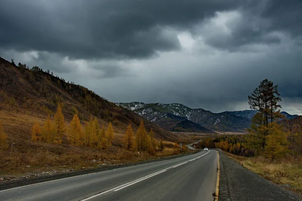 Осінь у гори Алтай — стокове фото