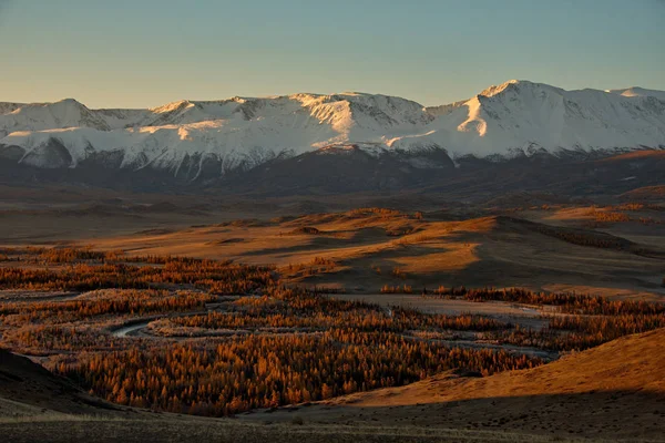 Rusya Güney Batı Sibirya Sonbaharda Altay Dağları — Stok fotoğraf
