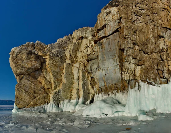 Ρωσία Ανατολική Σιβηρία Καταπληκτική Διαφάνεια Των Πάγων Στη Λίμνη Βαϊκάλη — Φωτογραφία Αρχείου
