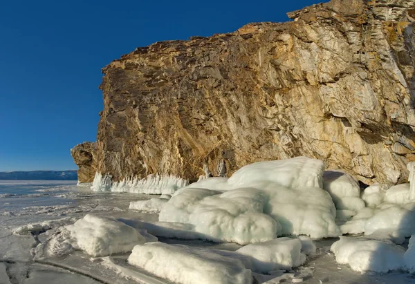 Ρωσία Ανατολική Σιβηρία Καταπληκτική Διαφάνεια Των Πάγων Στη Λίμνη Βαϊκάλη — Φωτογραφία Αρχείου