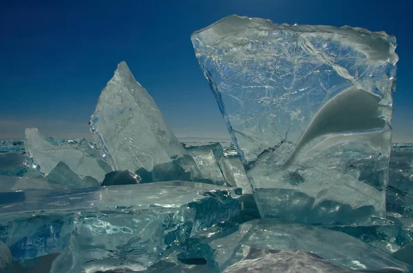 Der Einzigartige Eissee Baikal Stockfoto