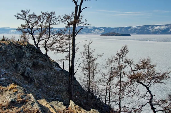 Rússia Lago Baikal Costa Deserto Ilha Olkhon — Fotografia de Stock