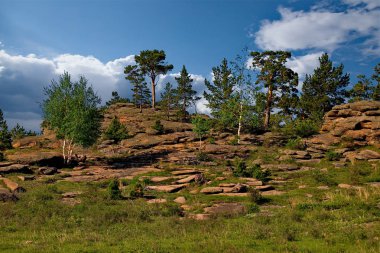 Doğu Kazakistan, antik Dağları Milli Parkı Bayanaul
