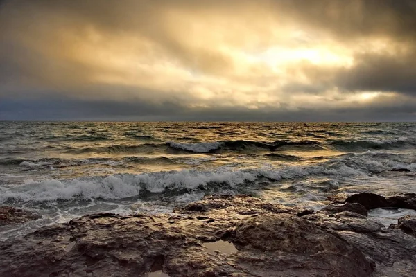 Kazakistan Occidentale Tempesta Novizi Sul Mar Caspio — Foto Stock