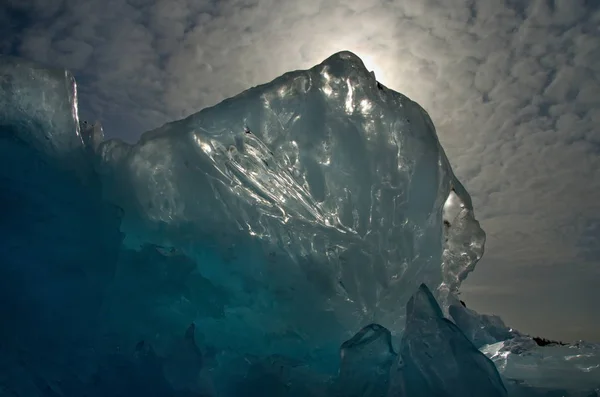 Росія Купа Льоду Озеро Байкал — стокове фото