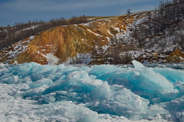 Россия Куча Льда Байкале — стоковое фото