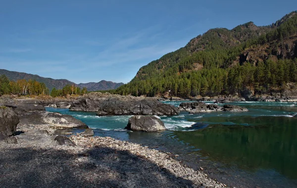 Rusia Montaña Altai Los Famosos Baños Katun Largo Carretera Chuya —  Fotos de Stock