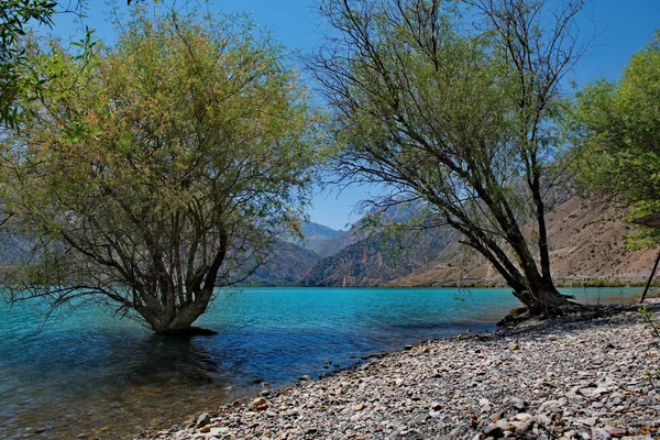 Tadzjikistan Parel Van Het Pamir Kanaal Het Verbazingwekkende Bergmeer Iskanderkul — Stockfoto