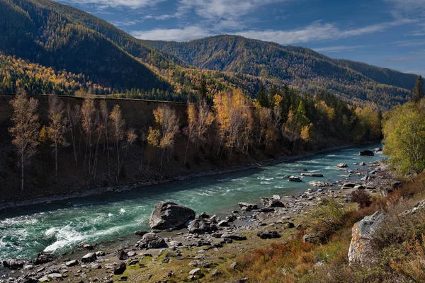 Russia Mountain Altai Late Autumn Chuya River Chuya Tract — Stock Photo, Image