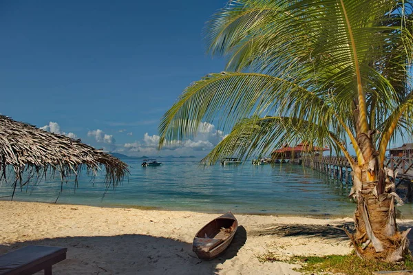 Maleisië Mabul Eiland Aan Westkust Van Borneo Beroemd Zijn Pittoreske — Stockfoto