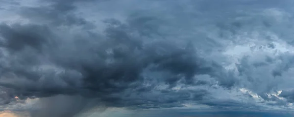 Ryssland Västra Sibirien Panorama Kvällen Himlen Över Fälten Nära Staden — Stockfoto