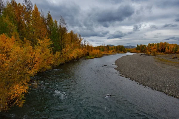 Rusland Verre Oosten Kleuren Van Herfst Zijn Koudwater Rivieren Van — Stockfoto