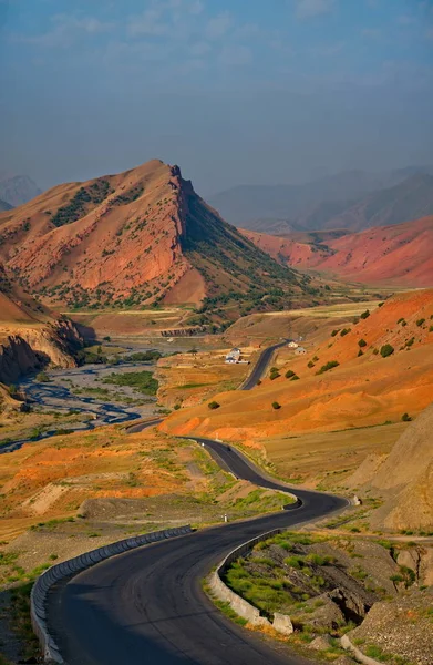 Kirgizistan Den Östra Delen Pamir Motorvägen Nära Gränsen Till Tadzjikistan — Stockfoto