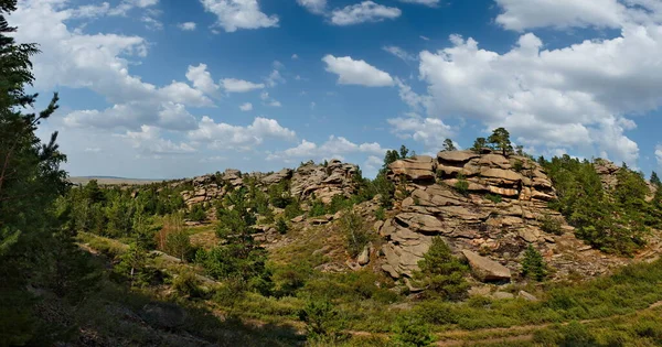 Kazakhstan Oriental Parc Naturel Montagne Bayanaul Situé Milieu Des Steppes — Photo