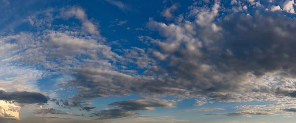 Russland Westsibirien Blick Den Abendhimmel Über Den Feldern Nahe Der — Stockfoto