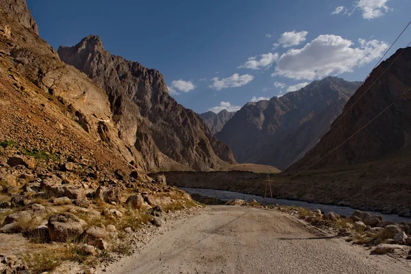 Central Asia Tajikistan Southernmost Part Pamir Highway Valley Border River — Stock Photo, Image